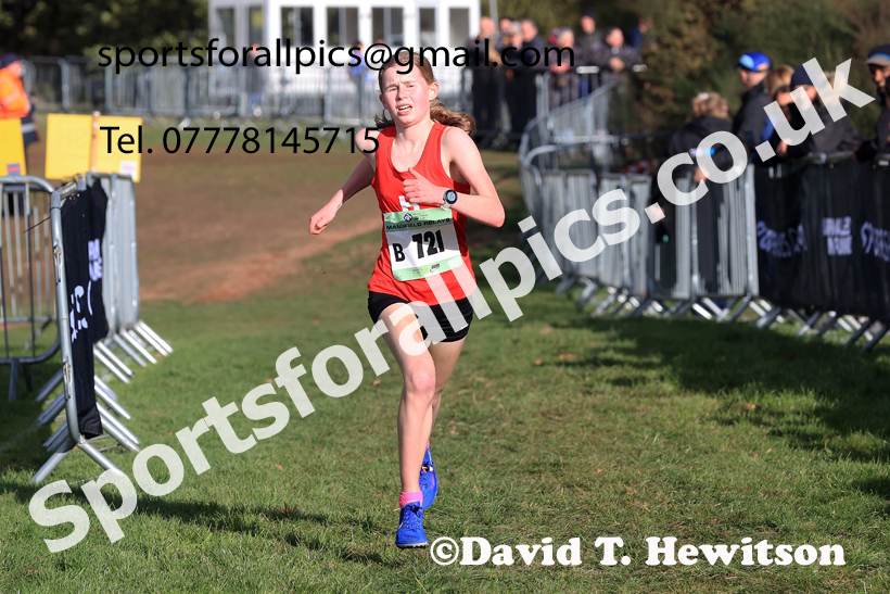 Girls Under-15s 2025 National Cross Country Relays, Berry Hill Park, Mansfield. Photo: David T. Hewitson/Sports for All Pics